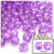 Plastic Faceted Beads, Transparent, 8mm, 1,000-pc, Lavender Purple