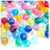 Plastic Faceted Beads, Transparent, 8mm, 1,000-pc, Multi Mix