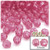 Faceted Round Beads, Transparent, 10mm, 100-pc, Fuchsia