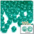 Faceted Round Beads, Transparent, 10mm, 100-pc, Teal