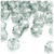 Plastic Faceted Beads, Transparent, 12mm, 100-pc, Clear