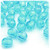 Plastic Faceted Beads, Transparent, 12mm, 100-pc, Light Aqua