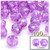 Plastic Faceted Beads, Transparent, 12mm, 100-pc, Lavender Purple