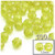 Plastic Faceted Beads, Transparent, 12mm, 100-pc, Yellow