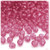 Plastic Faceted Beads, Transparent, 6mm, 200-pc, Fuchsia