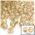 Plastic Faceted Beads, Transparent, 8mm, 200-pc, Champagne