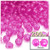 Plastic Faceted Beads, Transparent, 8mm, 200-pc, Hot Pink