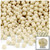 Plastic Faceted Beads, Opaque, 4mm, 200-pc, Ivory