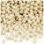 Plastic Faceted Beads, Opaque, 4mm, 200-pc, Ivory