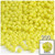 Plastic Faceted Beads, Opaque, 4mm, 200-pc, Yellow