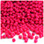 Plastic Faceted Beads, Opaque, 4mm, 200-pc, Hot Pink
