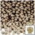 Plastic Faceted Beads, Opaque, 4mm, 200-pc, Tan