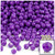 Plastic Faceted Beads, Opaque, 4mm, 200-pc, Dark Purple