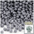 Plastic Faceted Beads, Opaque, 4mm, 1,000-pc, Gray