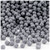 Plastic Faceted Beads, Opaque, 4mm, 1,000-pc, Gray