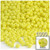 Plastic Faceted Beads, Opaque, 4mm, 1,000-pc, Yellow