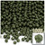 Plastic Faceted Beads, Opaque, 4mm, 1,000-pc, Army Green