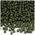 Plastic Faceted Beads, Opaque, 4mm, 1,000-pc, Army Green