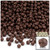 Plastic Faceted Beads, Opaque, 4mm, 1,000-pc, Brown