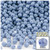 Plastic Faceted Beads, Opaque, 4mm, 1,000-pc, Light Baby blue