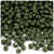 Plastic Faceted Beads, Opaque, 6mm, 200-pc, Army Green