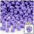 Plastic Faceted Beads, Opaque, 6mm, 200-pc, Lavender Purple