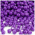 Plastic Faceted Beads, Opaque, 6mm, 200-pc, Dark Purple