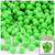 Plastic Faceted Beads, Opaque, 6mm, 1,000-pc, Light Green