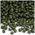Plastic Faceted Beads, Opaque, 6mm, 1,000-pc, Army Green