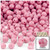 Plastic Faceted Beads, Opaque, 6mm, 1,000-pc, Pink