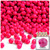 Plastic Faceted Beads, Opaque, 6mm, 1,000-pc, Hot Pink