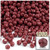 Plastic Faceted Beads, Opaque, 6mm, 1,000-pc, Burgundy