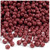 Plastic Faceted Beads, Opaque, 6mm, 1,000-pc, Burgundy