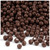 Plastic Faceted Beads, Opaque, 6mm, 1,000-pc, Brown