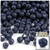 Plastic Faceted Beads, Opaque, 6mm, 1,000-pc, Navy Blue