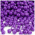 Plastic Faceted Beads, Opaque, 6mm, 1,000-pc, Dark Purple