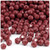Plastic Faceted Beads, Opaque, 8mm, 200-pc, Burgundy