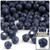 Plastic Faceted Beads, Opaque, 8mm, 200-pc, Navy Blue