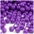 Plastic Faceted Beads, Opaque, 8mm, 200-pc, Dark Purple