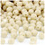 Plastic Faceted Beads, Opaque, 8mm, 1,000-pc, Ivory