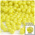 Plastic Faceted Beads, Opaque, 8mm, 1,000-pc, Yellow