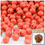 Plastic Faceted Beads, Opaque, 8mm, 1,000-pc, Orange