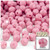 Plastic Faceted Beads, Opaque, 8mm, 1,000-pc, Pink