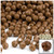 Plastic Faceted Beads, Opaque, 8mm, 1,000-pc, Light Brown