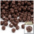 Plastic Faceted Beads, Opaque, 8mm, 1,000-pc, Brown