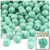 Plastic Faceted Beads, Opaque, 8mm, 1,000-pc, Turquoise