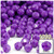 Plastic Faceted Beads, Opaque, 8mm, 1,000-pc, Dark Purple