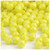 Plastic Faceted Beads, Opaque, 10mm, 100-pc, Yellow