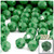 Plastic Faceted Beads, Opaque, 10mm, 100-pc, Emerald green