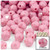 Plastic Faceted Beads, Opaque, 10mm, 1,000-pc, Pink